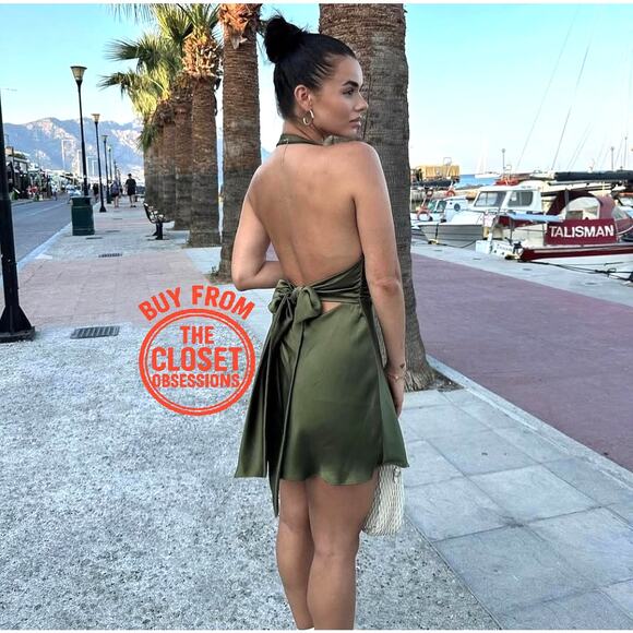 ZARA BLOGGER FAVE!!! V-Neckline Short Dress NWT - Picture 12 of 16